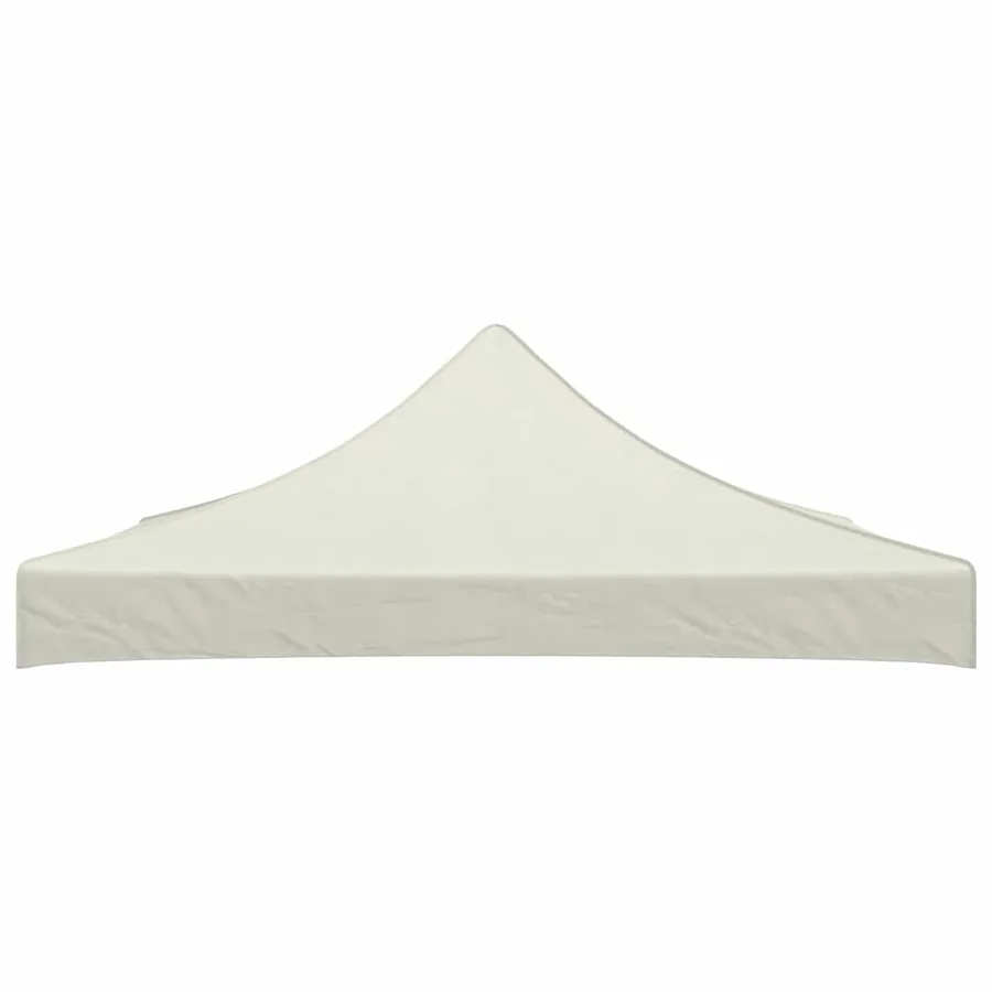 Toit de tente de réception 3 x 3 m Crème - 2