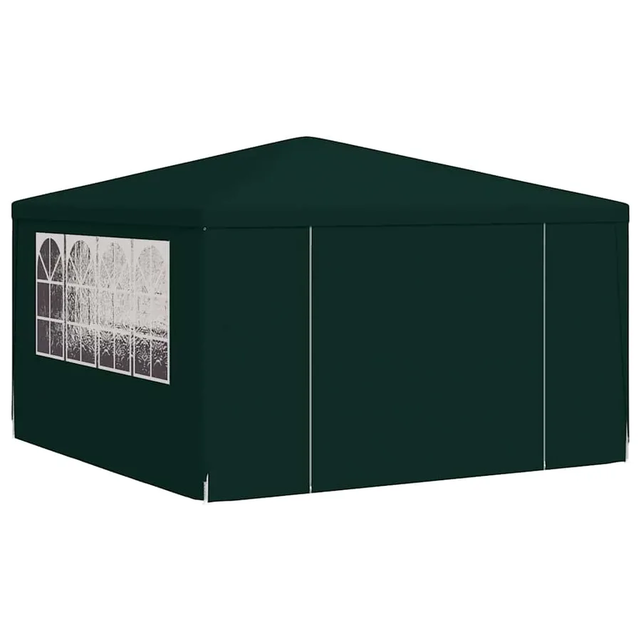 Tente de réception et parois latérales 4x4 m Vert 90 g/m² - 3