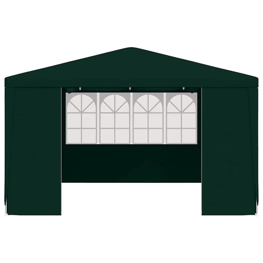 Tente de réception et parois latérales 4x4 m Vert 90 g/m² - 4