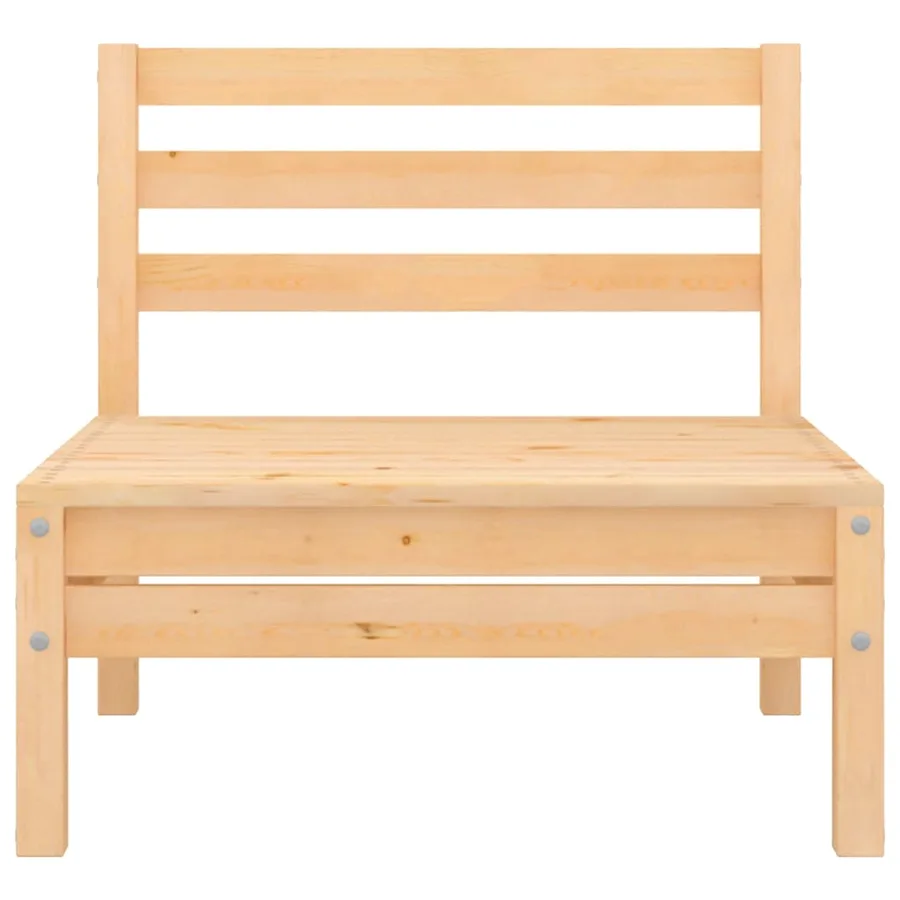 Salon de jardin 4 pcs bois massif de pin - 6