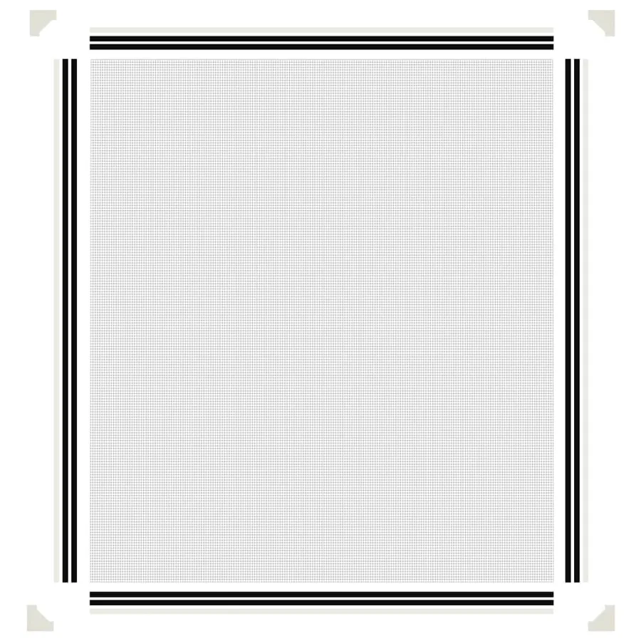 Moustiquaire magnétique pour fenêtres blanc 130x150 cm - 6