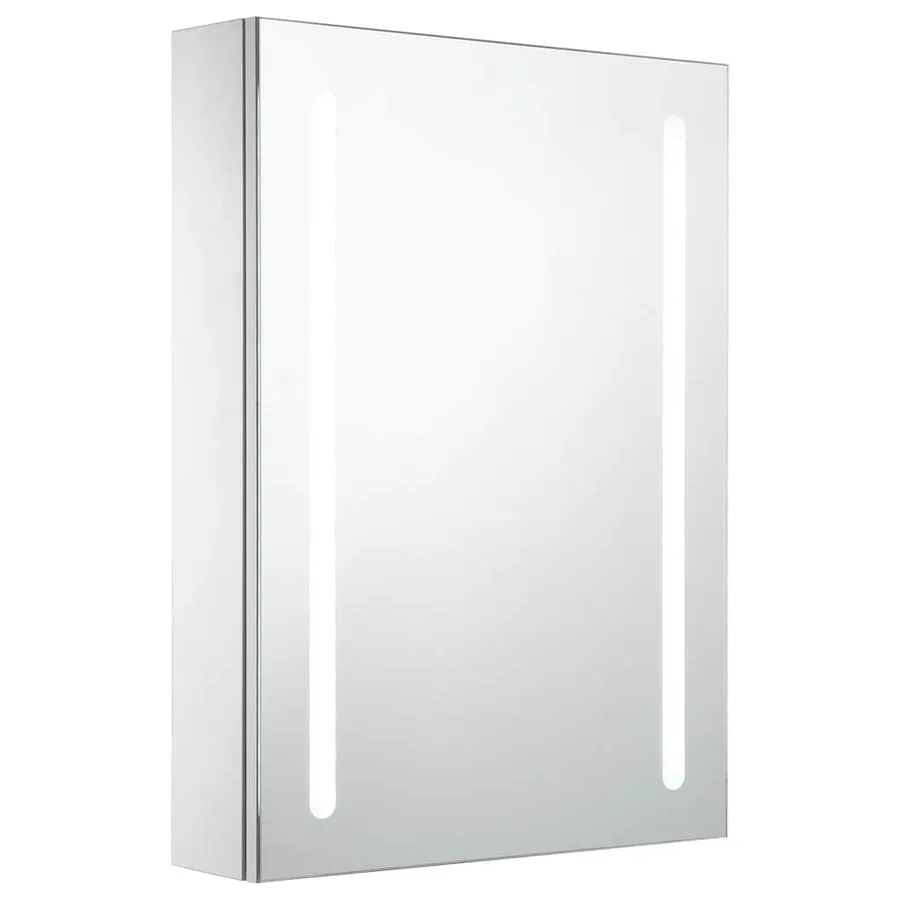Armoire de salle de bain à miroir LED 50x13x70 cm - 2