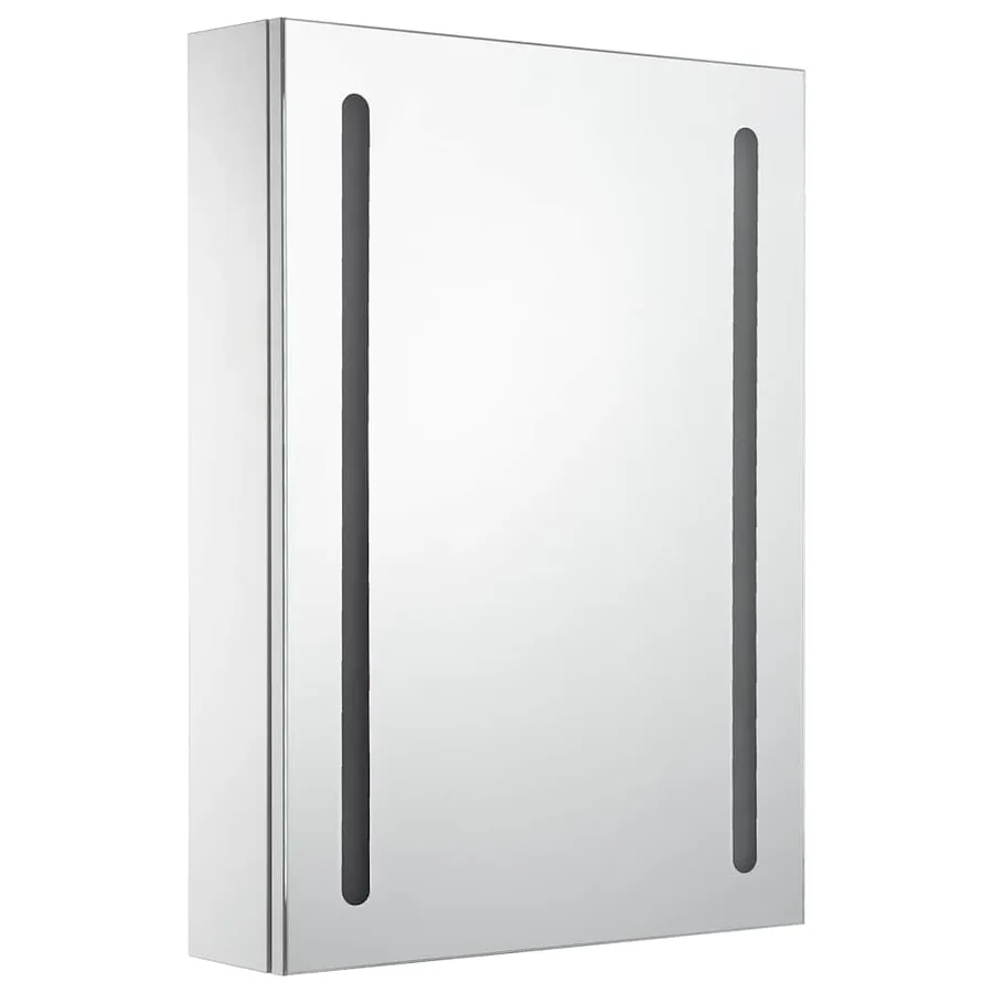 Armoire de salle de bain à miroir LED 50x13x70 cm - 3