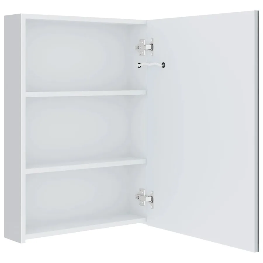 Armoire de salle de bain à miroir LED 50x13x70 cm - 5