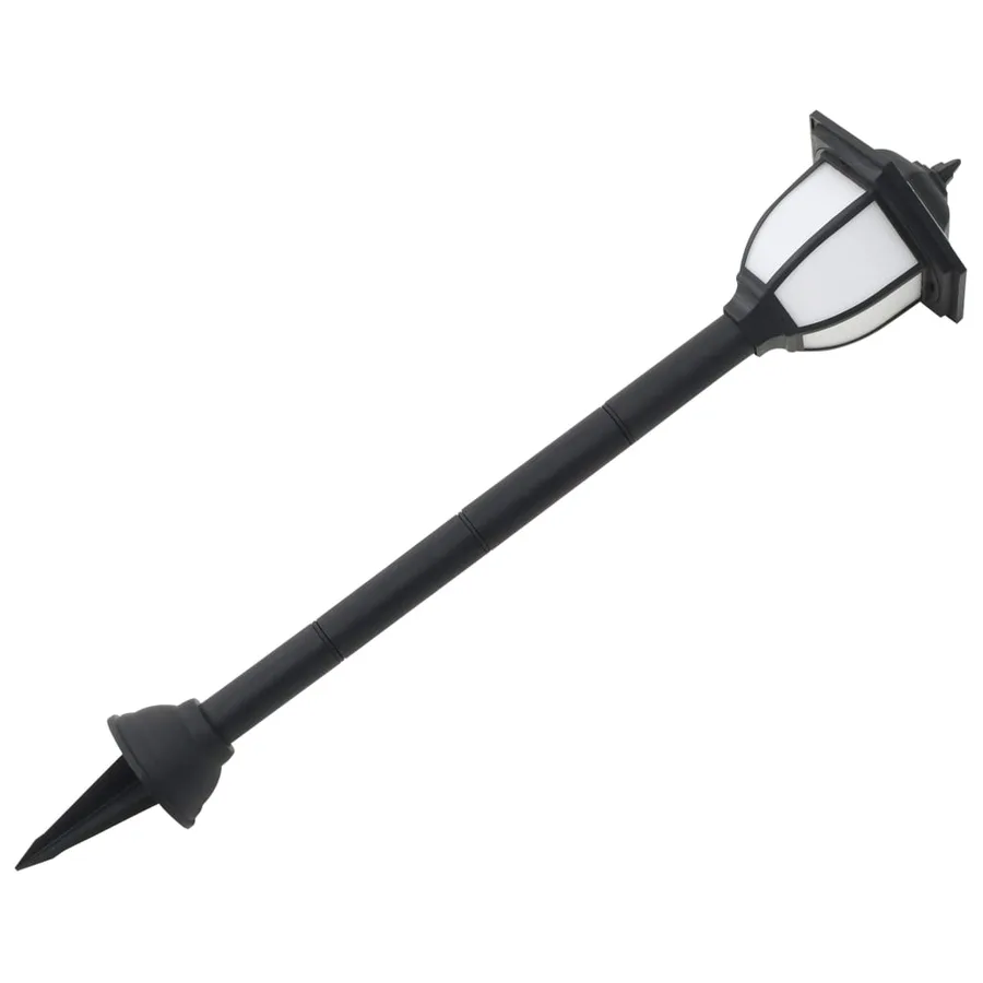 Lampe solaire à LED d'extérieur 3 pcs Noir - 6