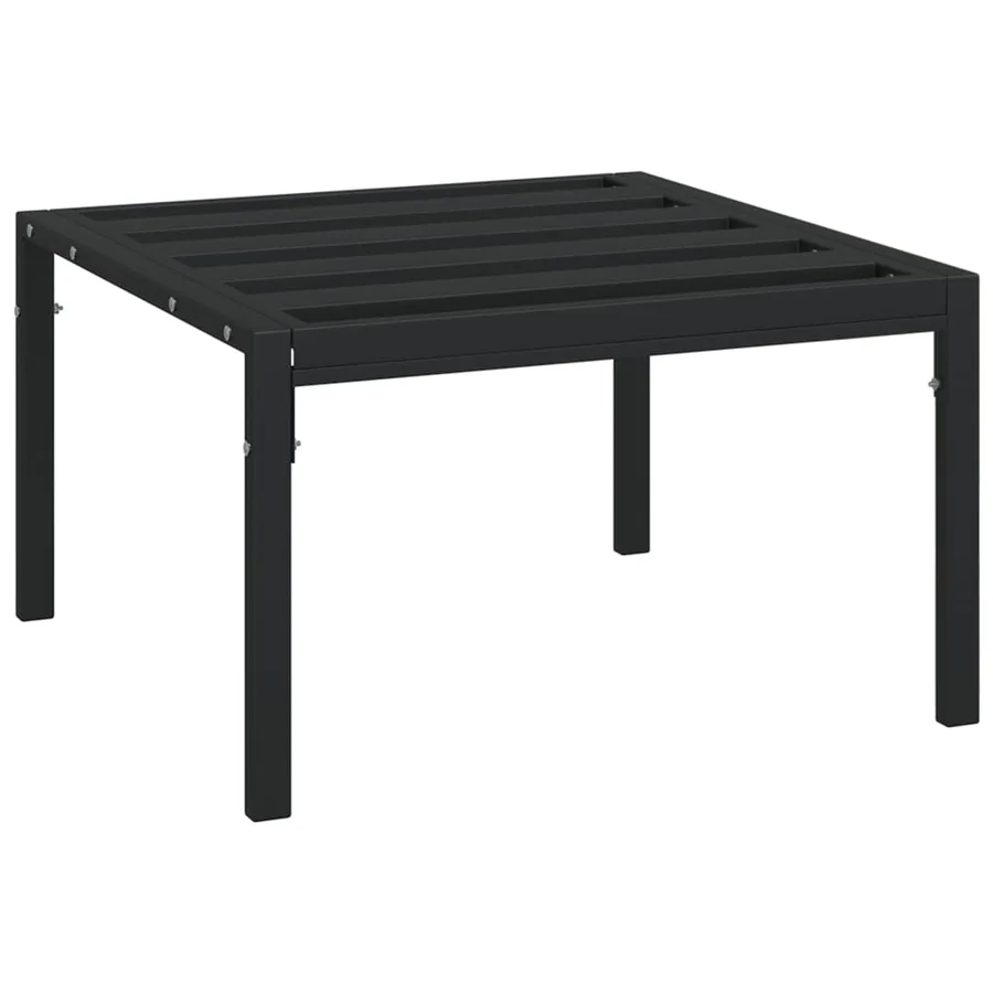 Salon de jardin 6 pcs avec coussins gris acier - 8