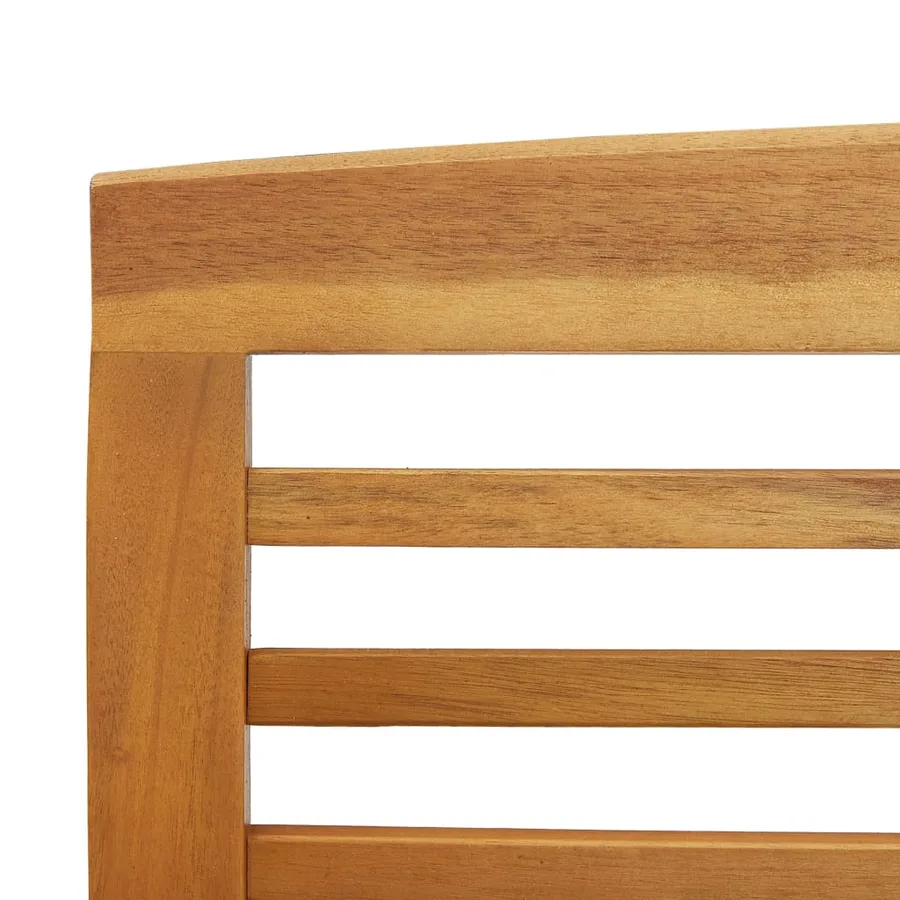 Salon de jardin 3 pcs Bois d'acacia solide - 7