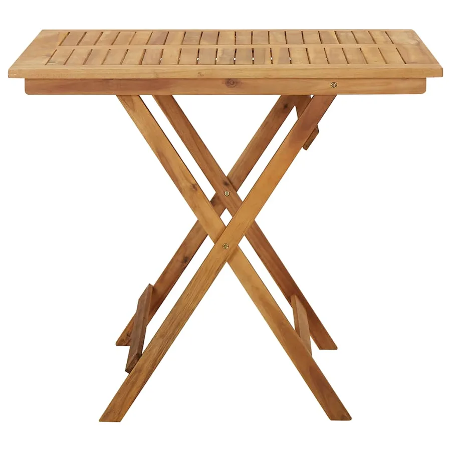 Ensemble à manger de jardin pliable 5 pcs Bois d'acacia solide - 4