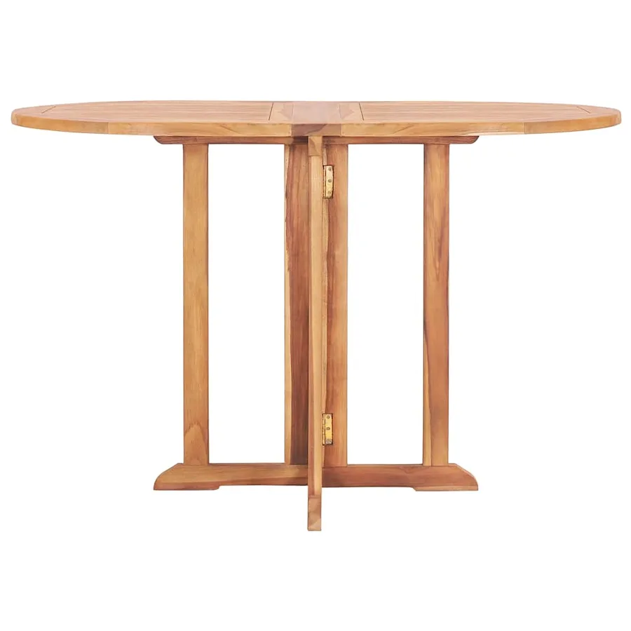 Table pliable de jardin papillon 120x70x75 cm Bois teck solide - 4