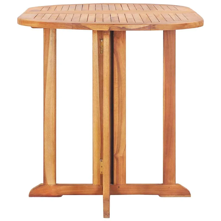 Table pliable de jardin papillon 120x70x75 cm Bois teck solide - 5