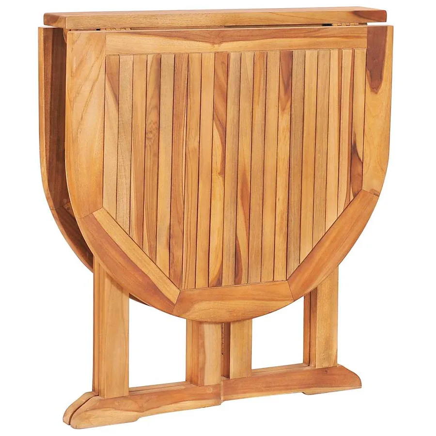 Table pliable de jardin papillon 120x70x75 cm Bois teck solide - 8
