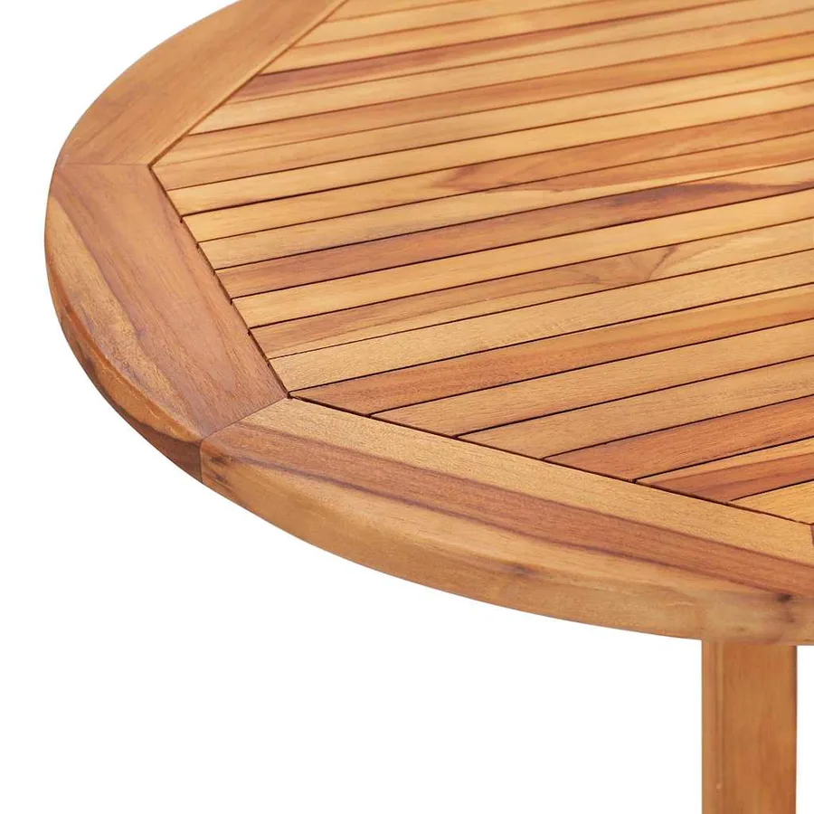 Table pliable de jardin papillon 120x70x75 cm Bois teck solide - 9