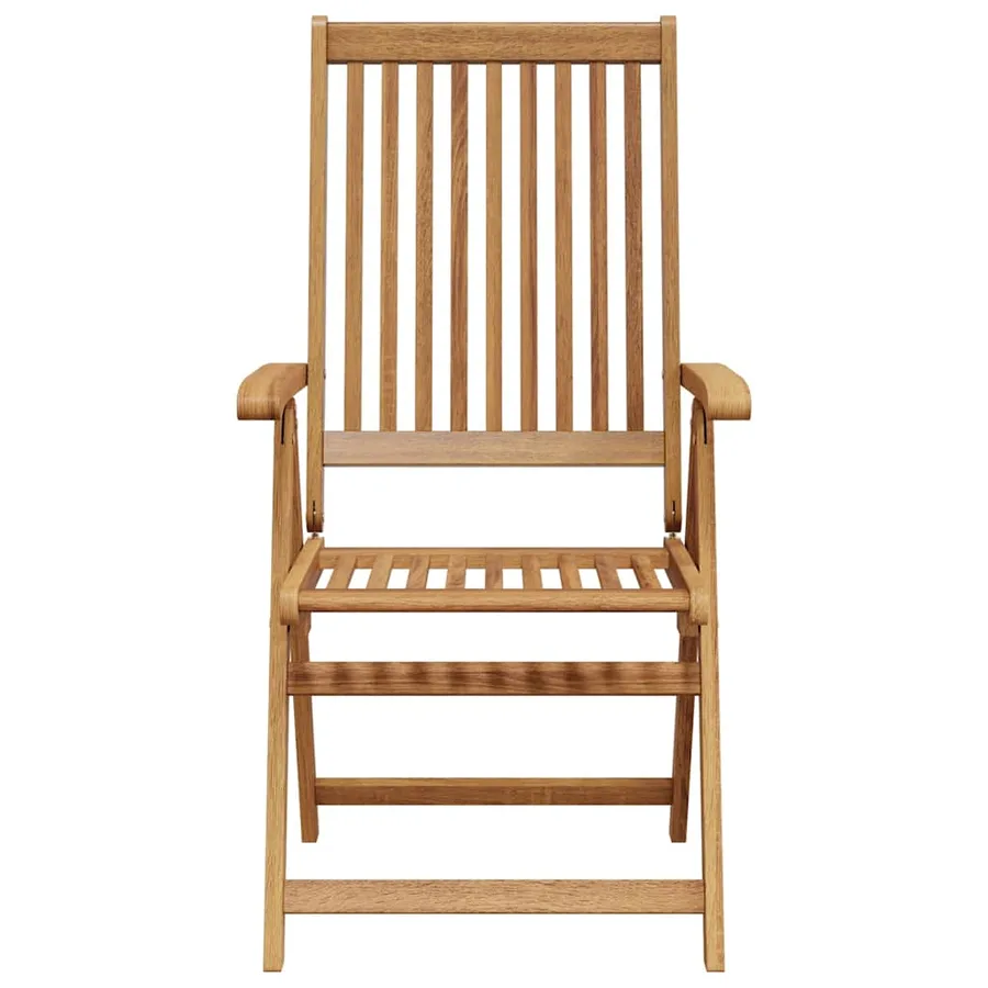 Chaises pliables de jardin lot de 4 Bois d'acacia solide - 6
