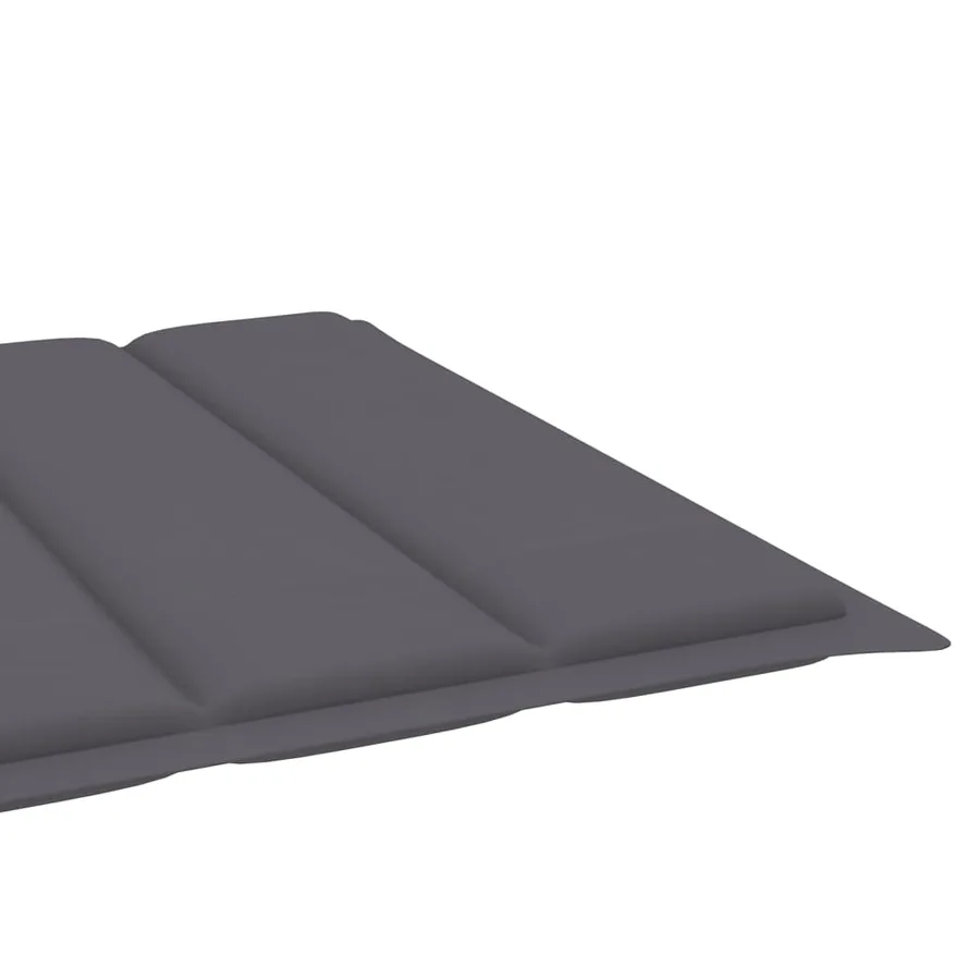 Chaise longue pliable avec coussin Bois d'acacia solide - 18