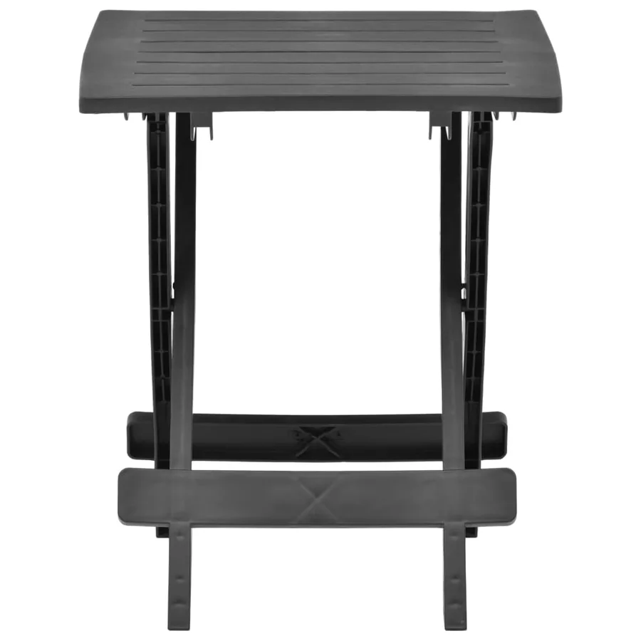 Table pliable de jardin anthracite 45x43x50 cm plastique - 2