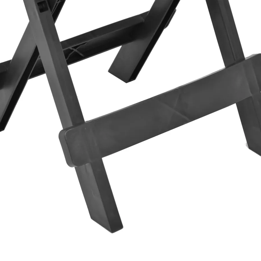 Table pliable de jardin anthracite 45x43x50 cm plastique - 5