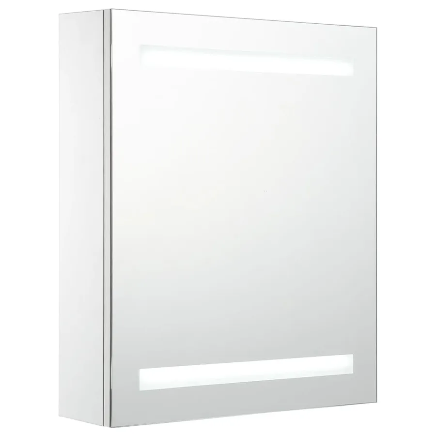 Armoire de salle de bain à miroir LED 50x13,5x60 cm - 2