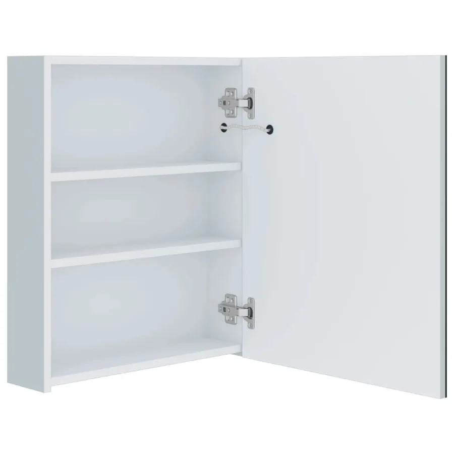 Armoire de salle de bain à miroir LED 50x13,5x60 cm - 5