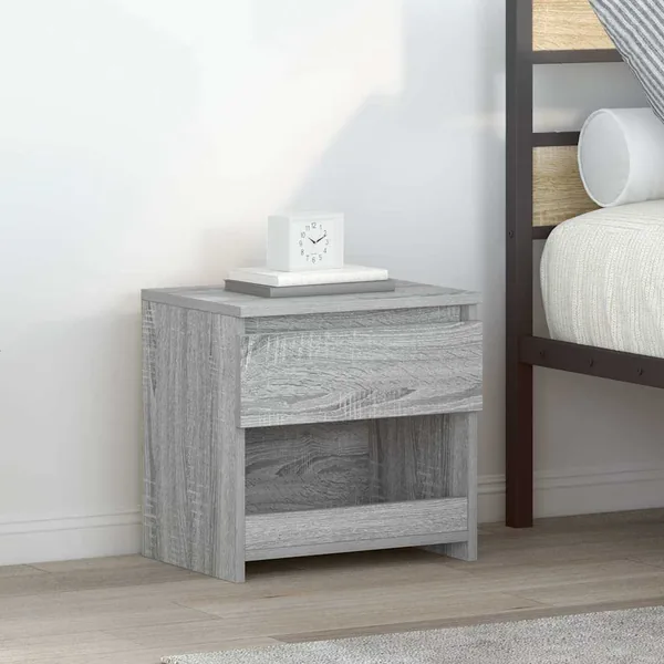 Table de chevet Sonoma gris 40x30x39 cm Bois d'ingénierie