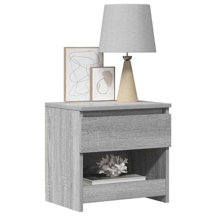 Table de chevet Sonoma gris 40x30x39 cm Bois d'ingénierie - 6