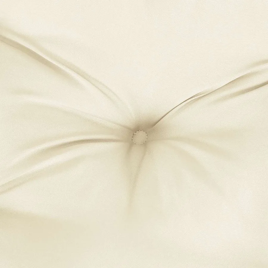 Coussin de banc de jardin blanc crème tissu oxford - 7