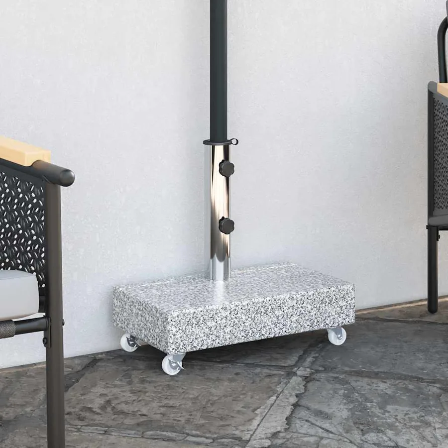 Socle de parasol Gris clair 45x25x8,3 cm Granite