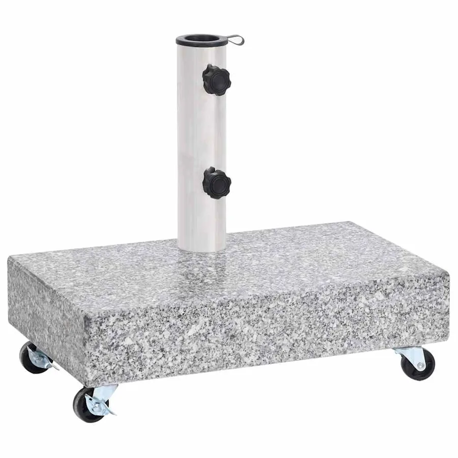 Socle de parasol Gris clair 45x25x8,3 cm Granite - 2
