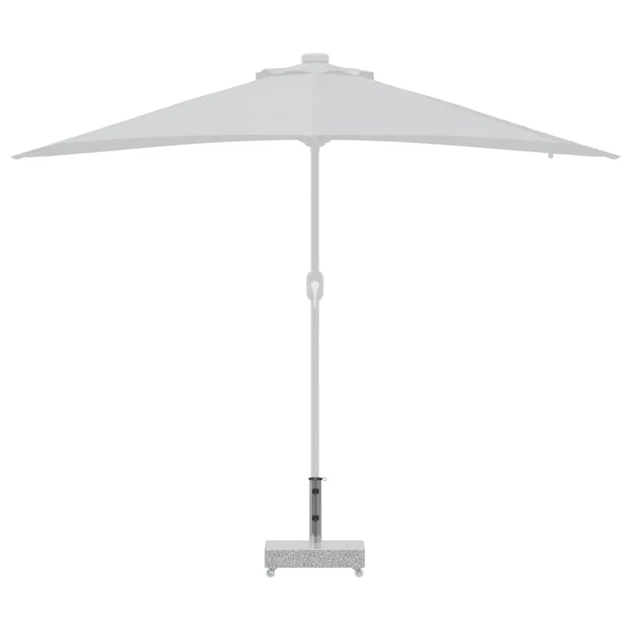 Socle de parasol Gris clair 45x25x8,3 cm Granite - 5