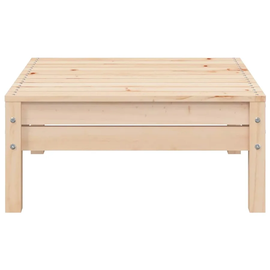 Salon de jardin 3 pcs avec coussins crème Bois de pin massif - 10