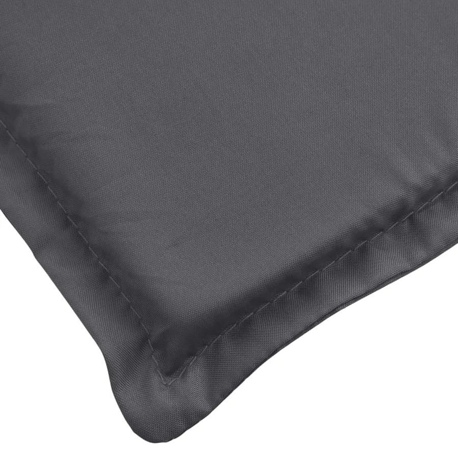 Coussin de chaise longue anthracite 200x60x3 cm tissu oxford - 7