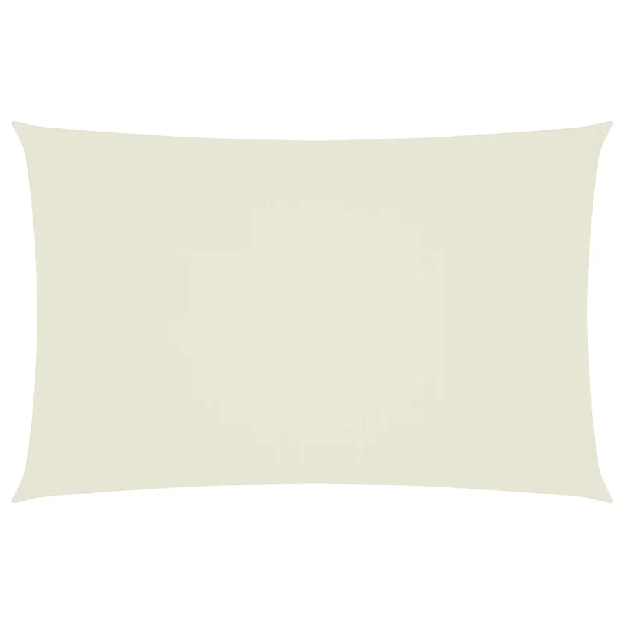 Voile de parasol tissu oxford rectangulaire 5x8 m crème - 2