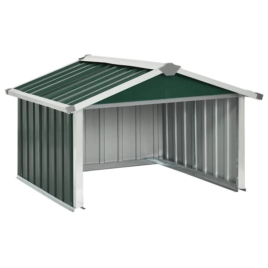Abri tondeuse robot de jardin 92x97x63 cm Acier galvanisé Vert - 2
