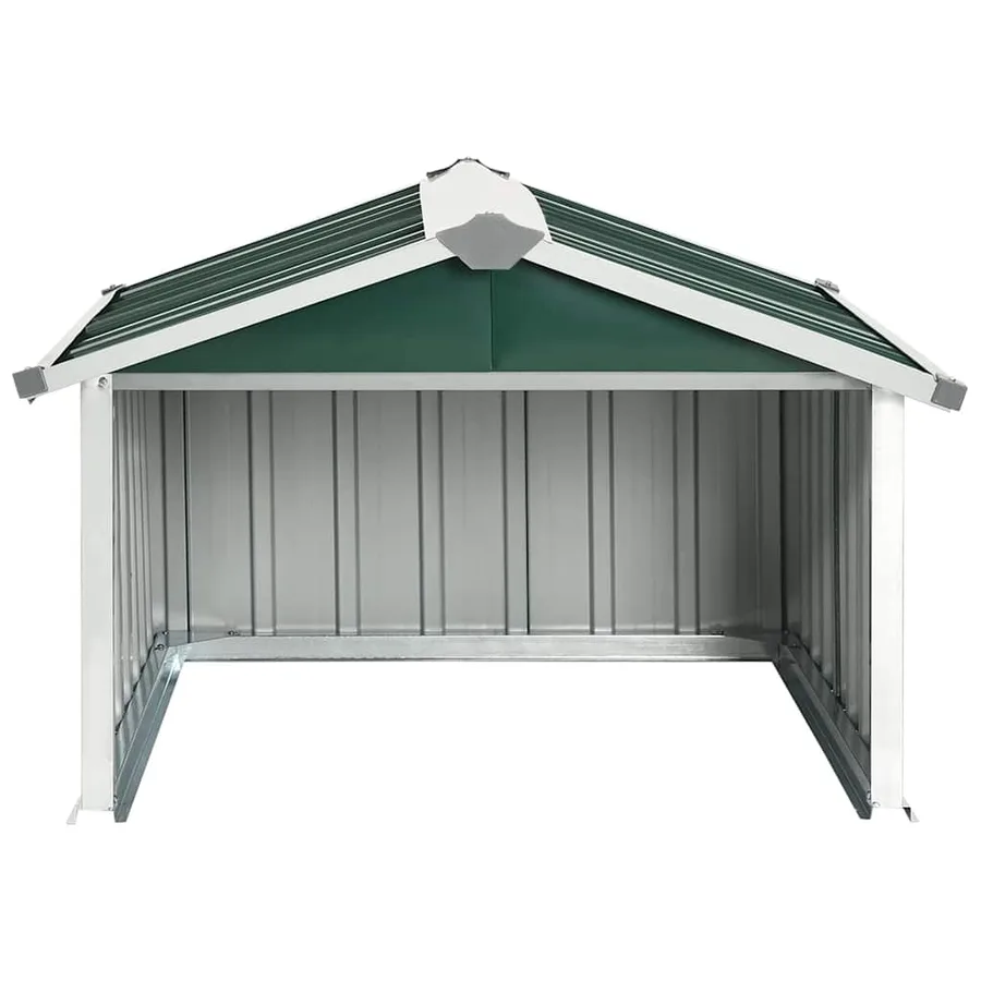 Abri tondeuse robot de jardin 92x97x63 cm Acier galvanisé Vert - 3