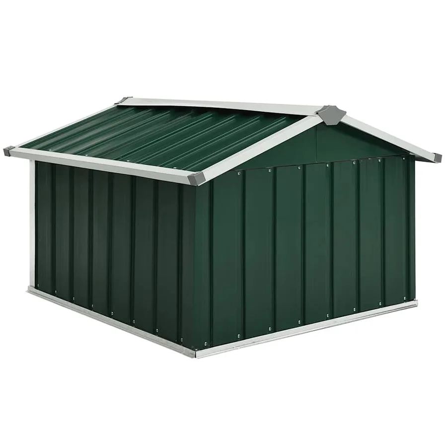 Abri tondeuse robot de jardin 92x97x63 cm Acier galvanisé Vert - 5