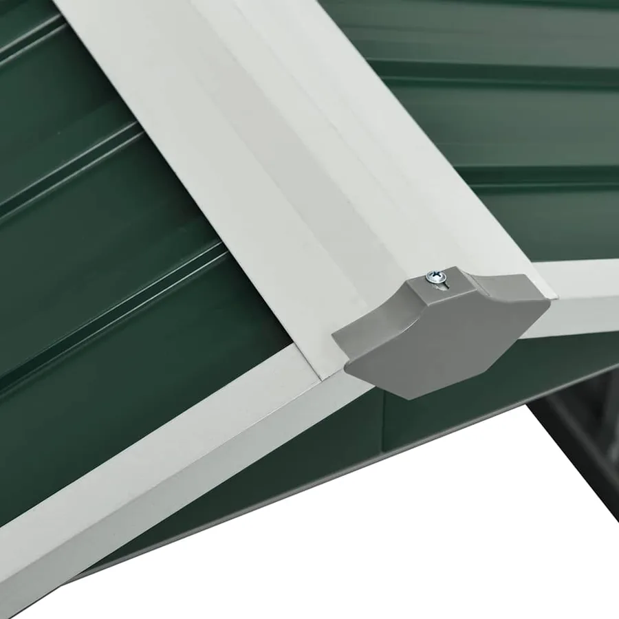 Abri tondeuse robot de jardin 92x97x63 cm Acier galvanisé Vert - 7
