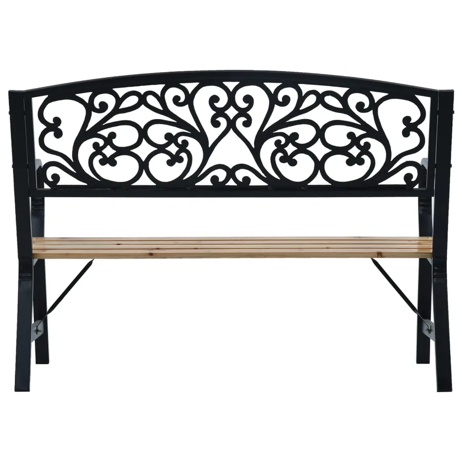 Banc de jardin 120 cm Bois - 3