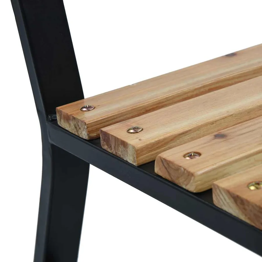 Banc de jardin 120 cm Bois - 5