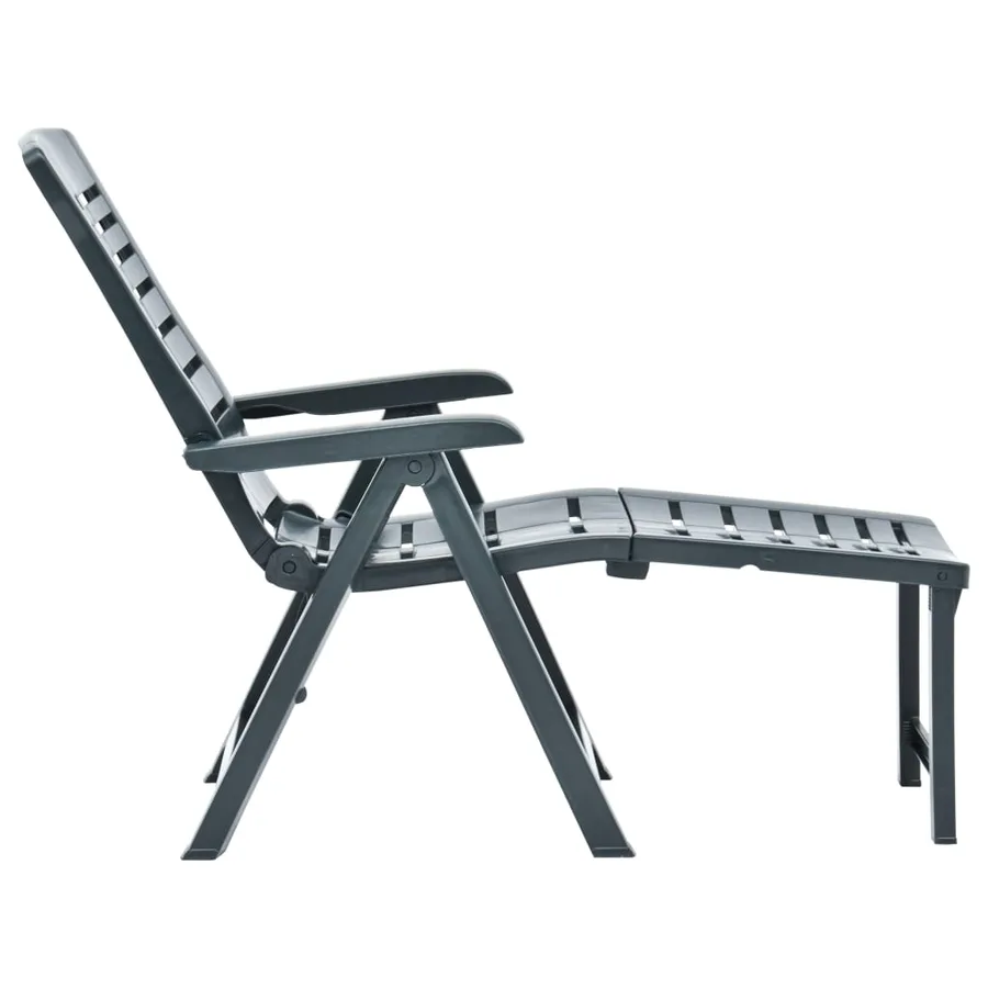 Chaise longue pliable Plastique Blanc - 21