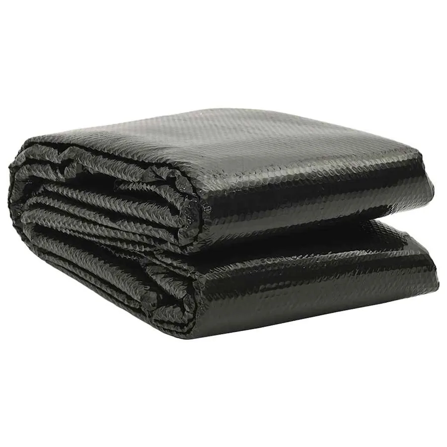 Couverture de piscine Noir 732 x 366 cm PE