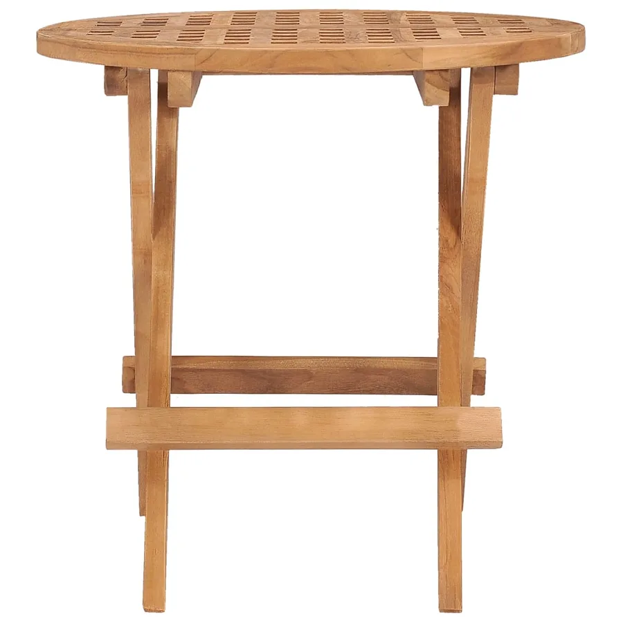 Table pliable de jardin 50x50x50 cm Bois de teck solide - 2