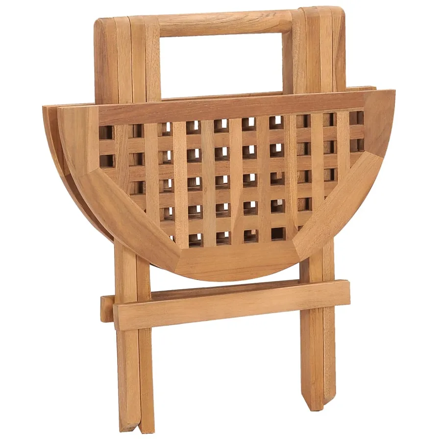 Table pliable de jardin 50x50x50 cm Bois de teck solide - 6