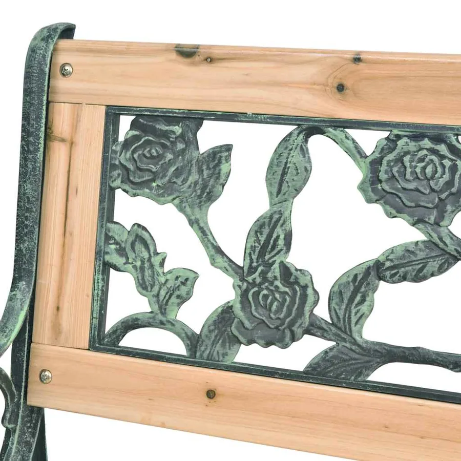 Banc de jardin 122 cm Bois - 5