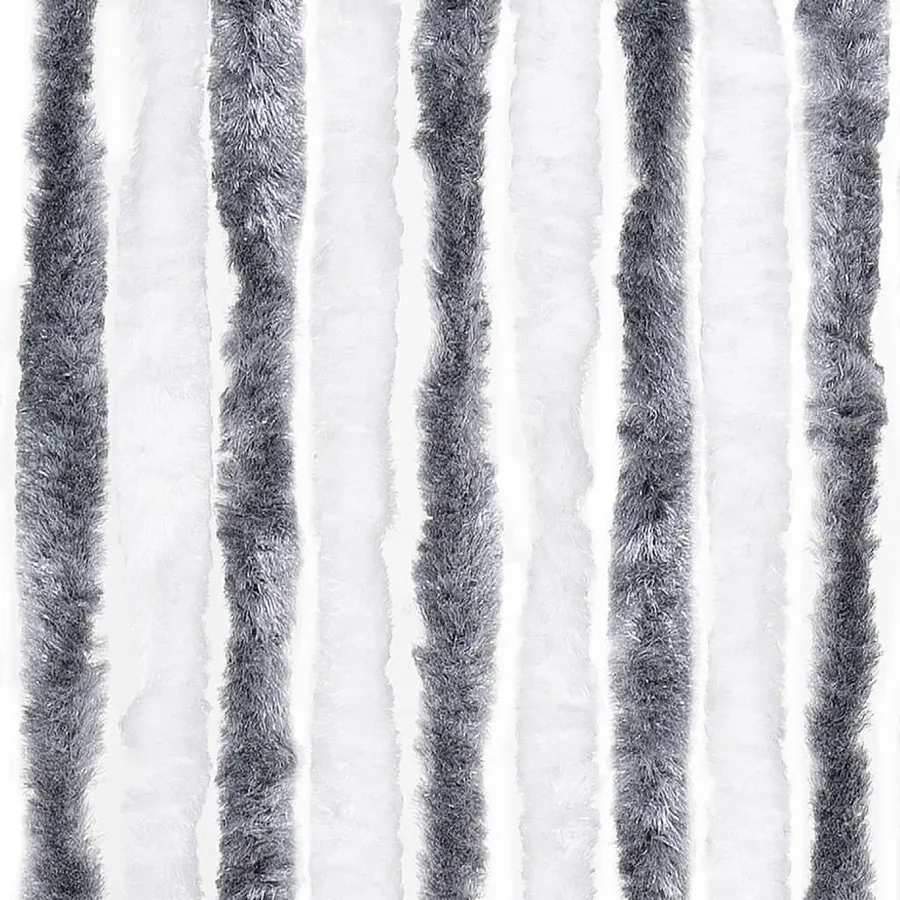 Moustiquaire Gris et blanc 100x220 cm Chenille - 6