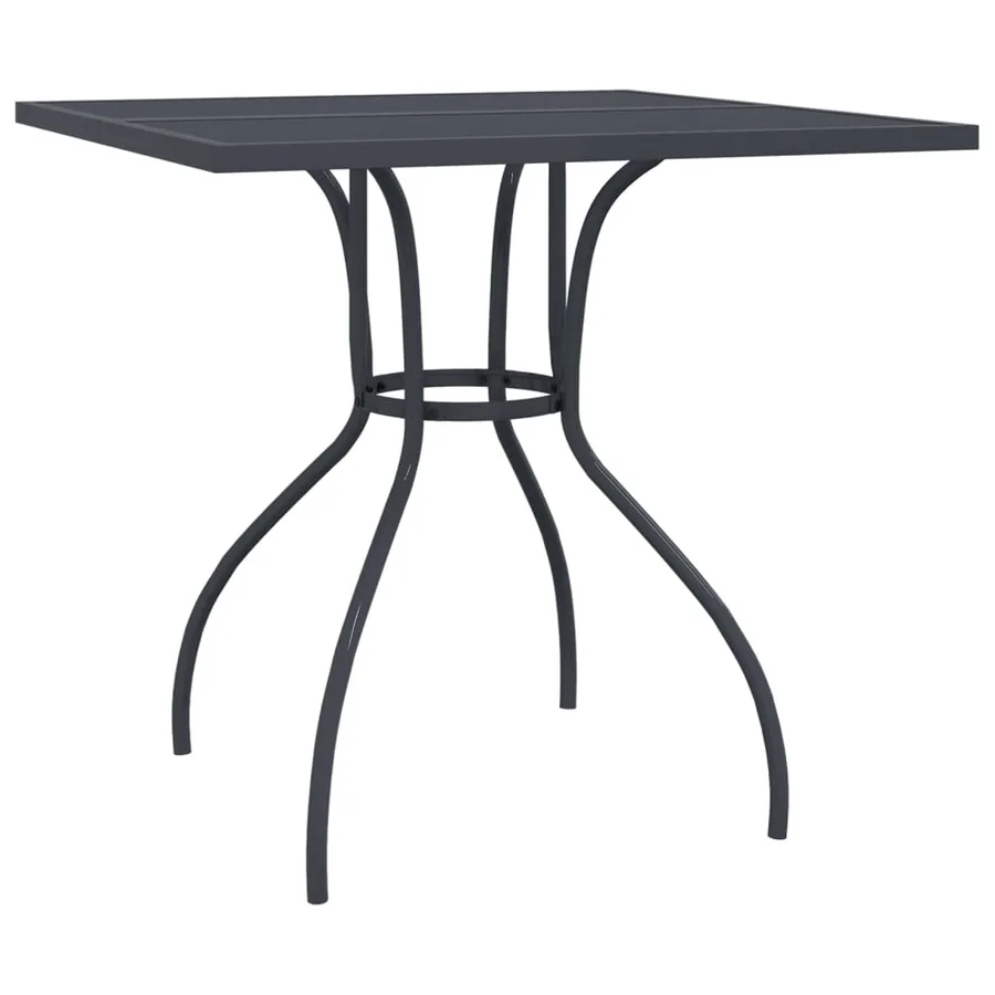 Ensemble à manger de jardin 3 pcs anthracite acier - 7