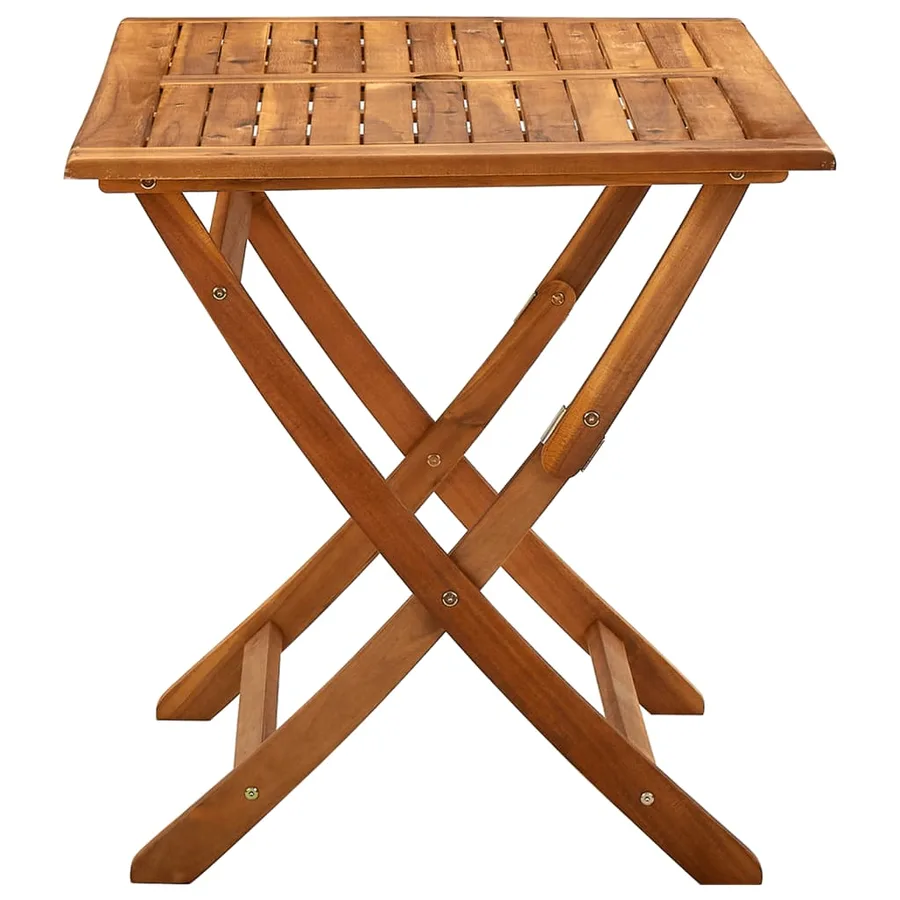 Table de jardin pliable 120x70x75 cm Bois d'acacia massif - 3