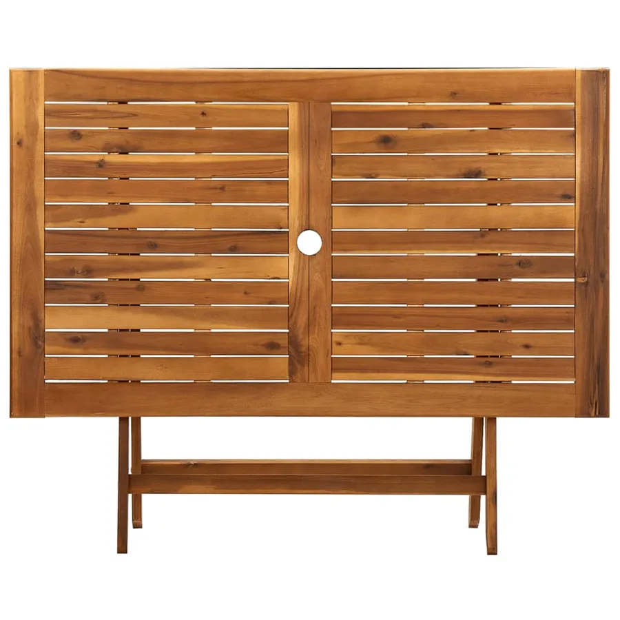 Table de jardin pliable 120x70x75 cm Bois d'acacia massif - 4