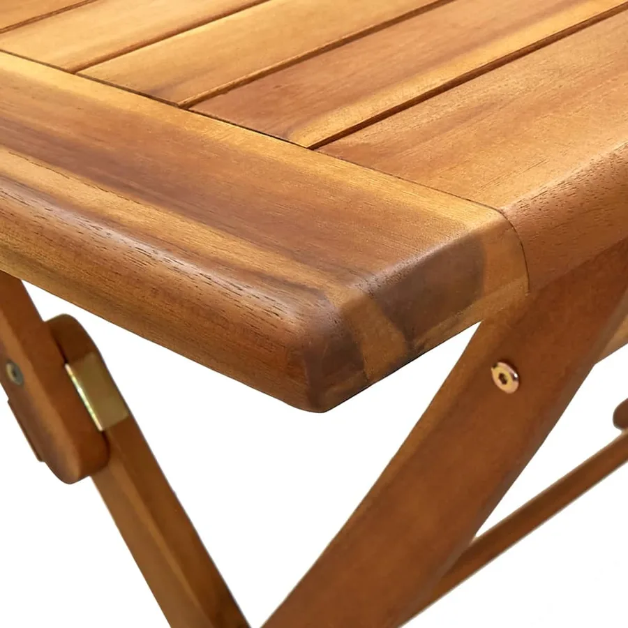 Table de jardin pliable 120x70x75 cm Bois d'acacia massif - 6
