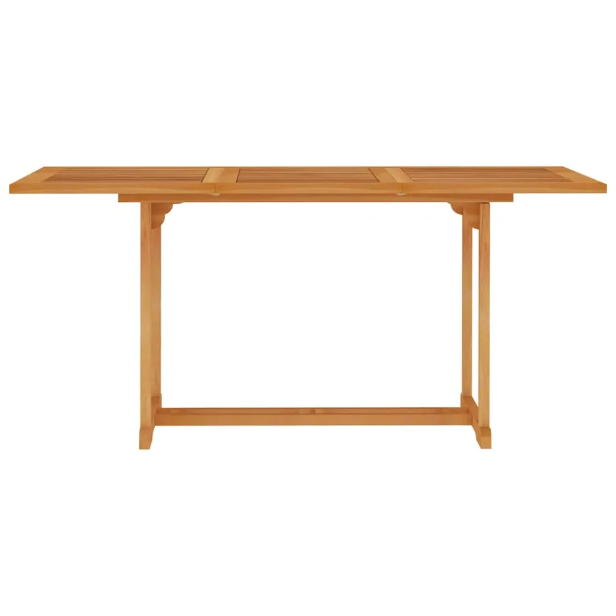 Table de jardin 150x90x75 cm Bois de teck massif - 2