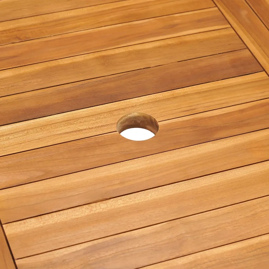 Table de jardin 150x90x75 cm Bois de teck massif - 5