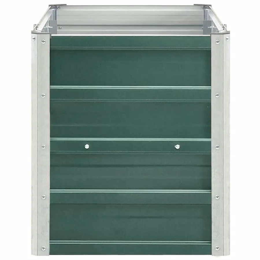 Lit surélevé de jardin Acier galvanisé 240x40x45 cm Vert - 5